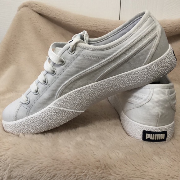 Puma Women’s Love Canvas Casual Sneakers White, Size 8 - Picture 4 of 6